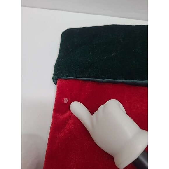 Vintage Disney Parks Mickey Mouse 3D Christmas Stocking 20" Velvet - Picture 3 of 5